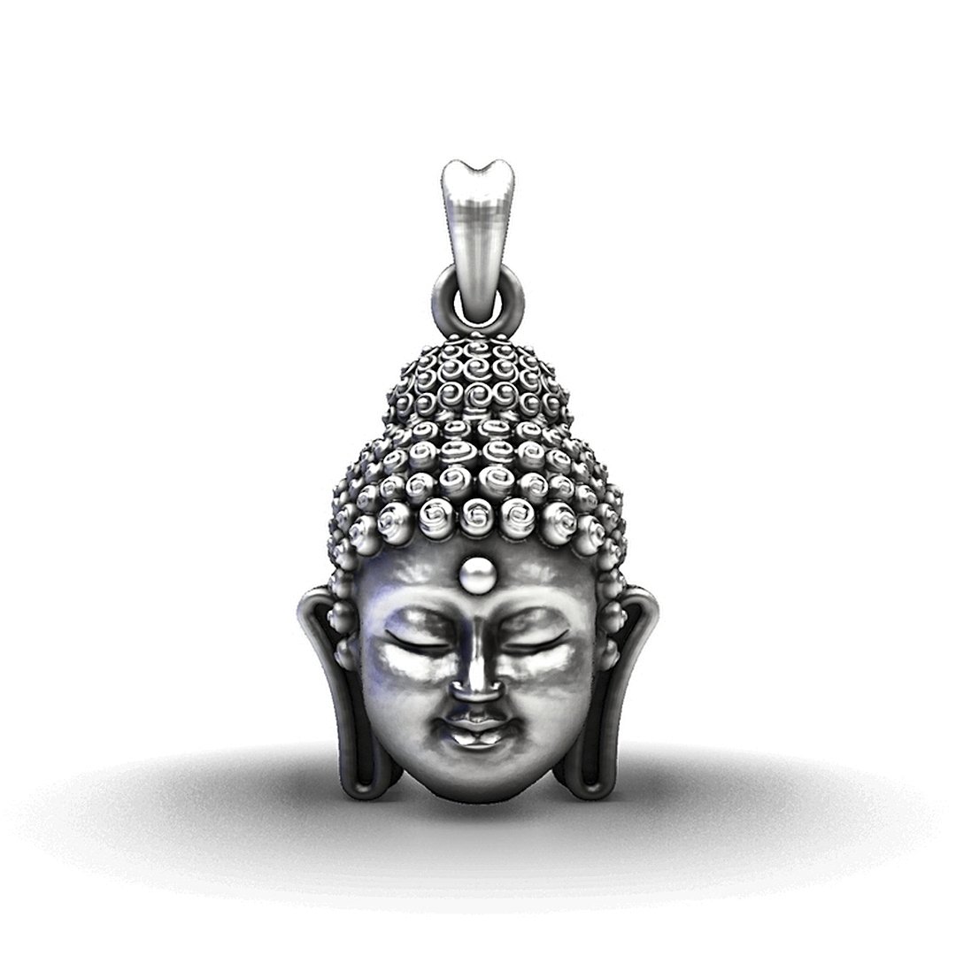 Handcrafted Silver Gautama Buddha Pendant