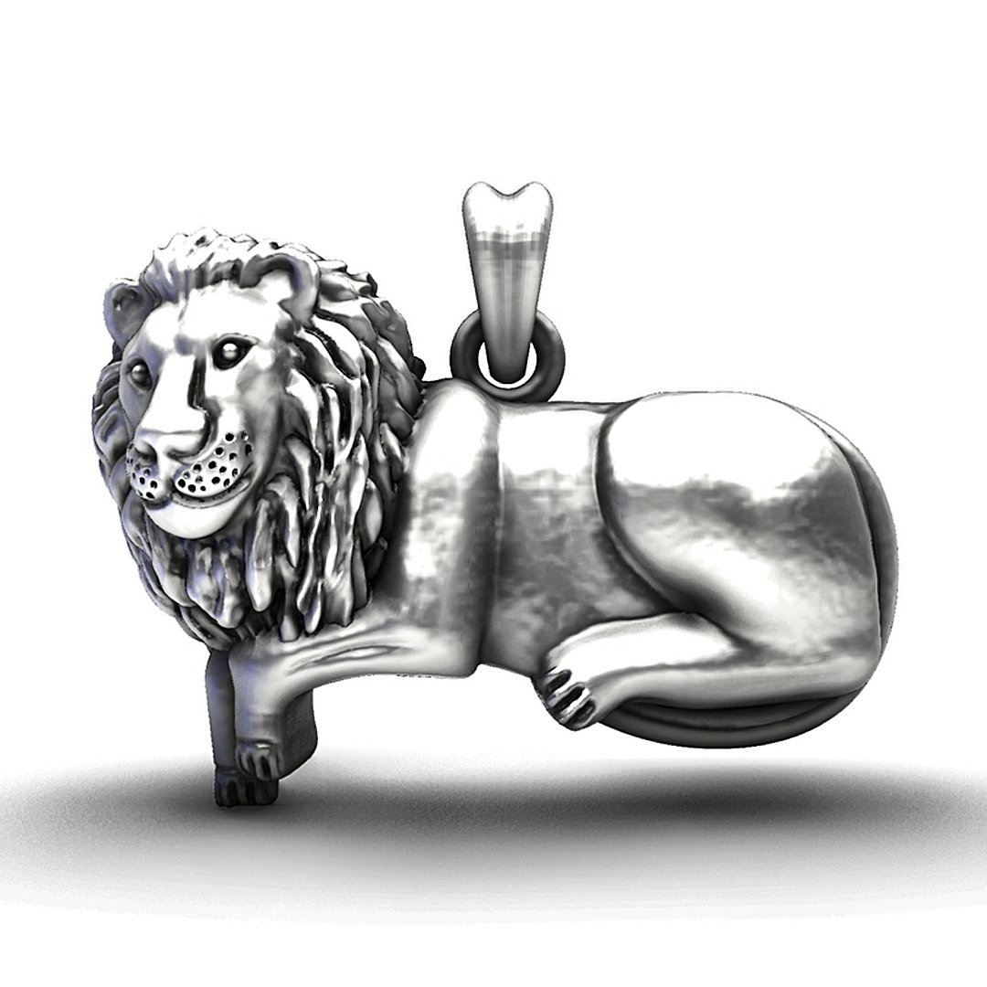 The Sovereign Lion Handcrafted 925 Silver Statement Pendant