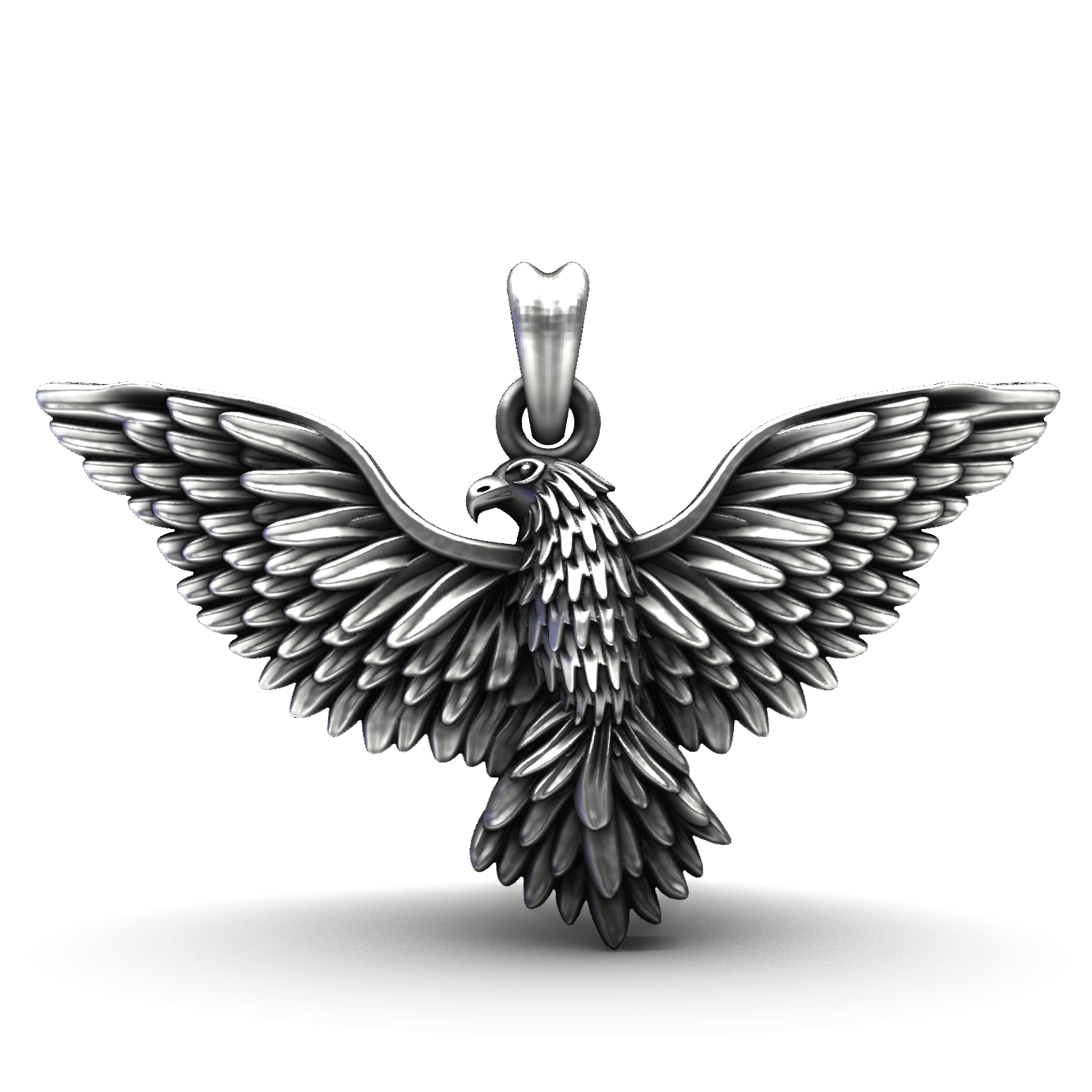 Wings of Freedom Handcrafted Silver Eagle Statement Piece