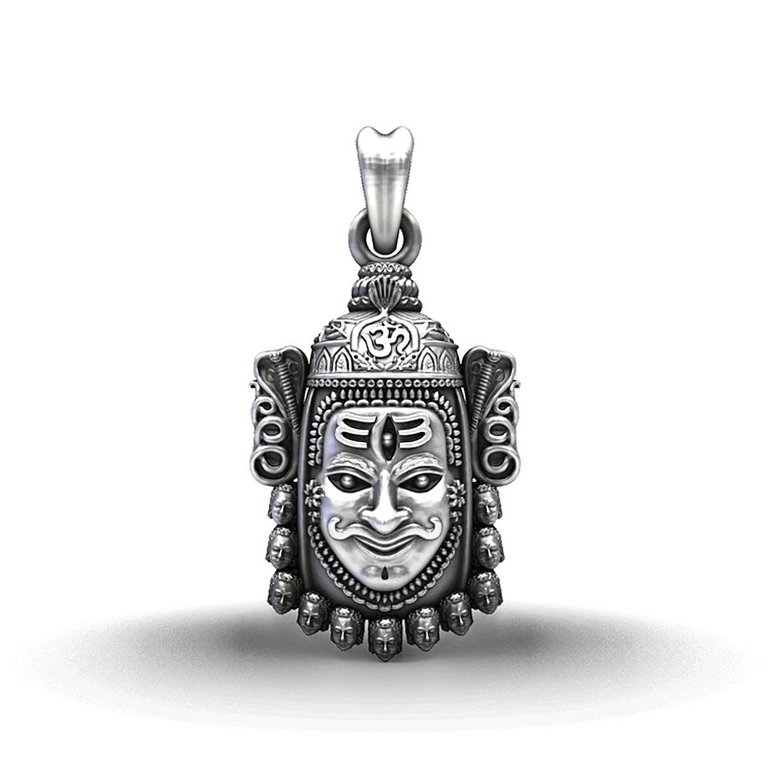Lord Mahakal 925 Silver Spiritual Om Pendant