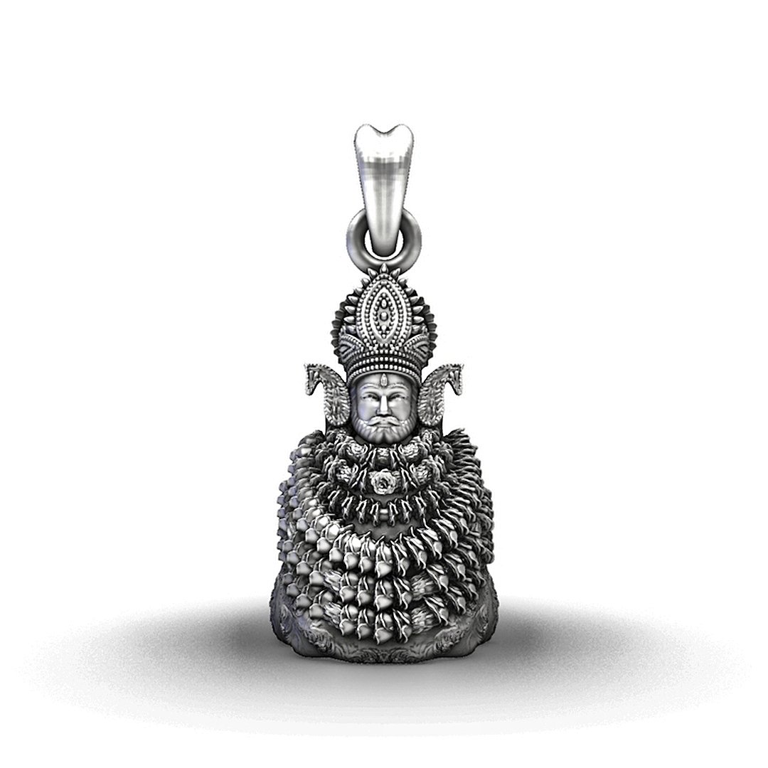 Baba Khatu Shyam Ji 92.5 Sterling Silver Pendant