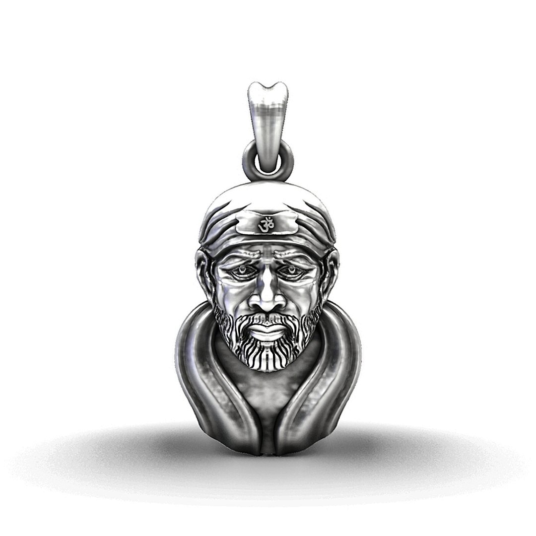 925 Sterling Silver Sai Baba Pendant