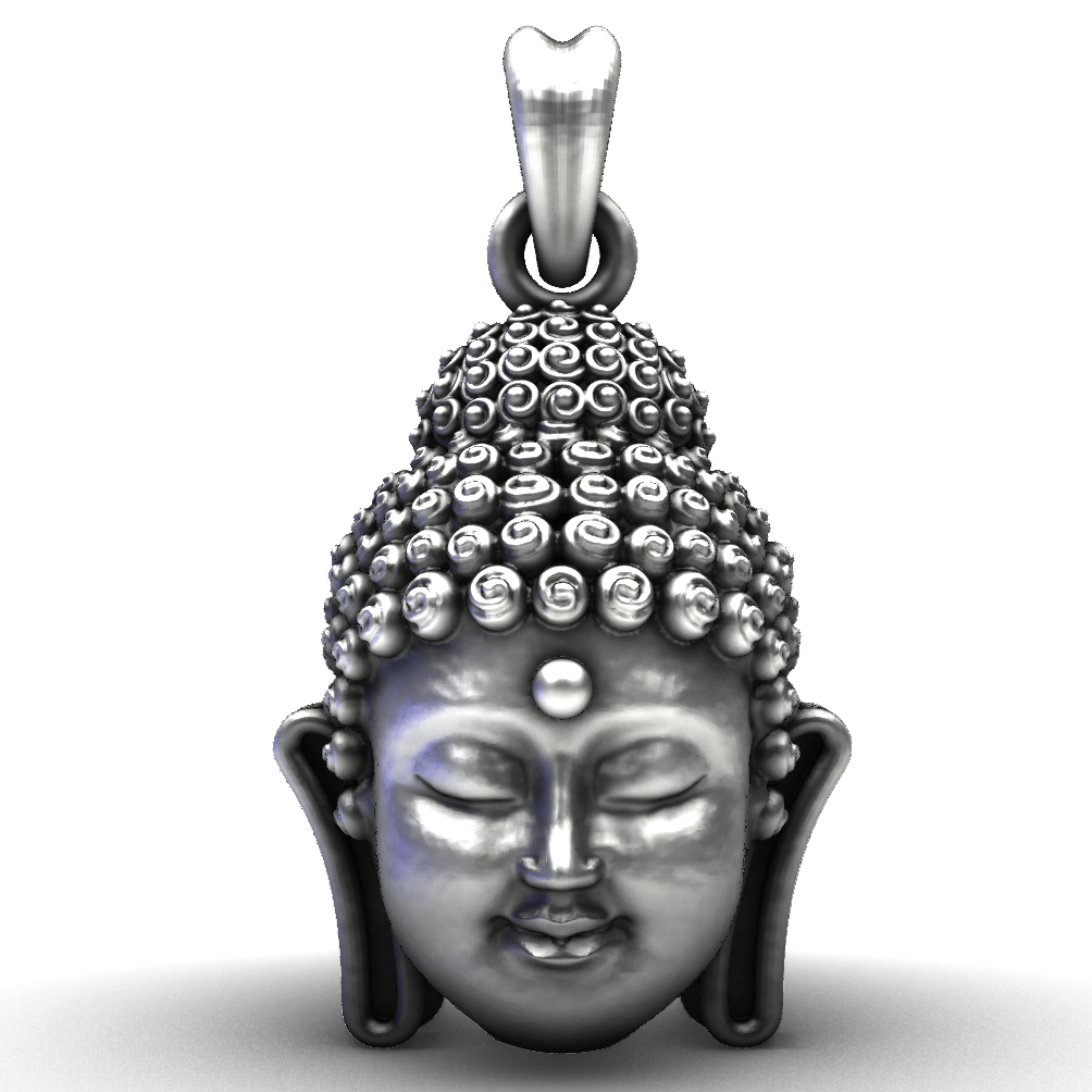 Handcrafted Silver Gautama Buddha Pendant