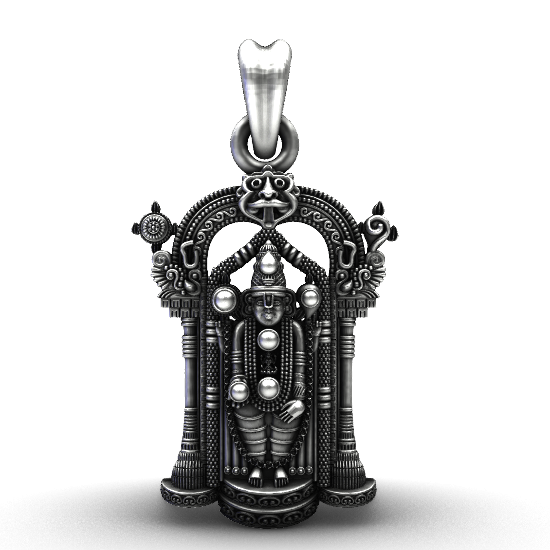Handcrafted 925 Sterling Silver Venkateswara Pendant
