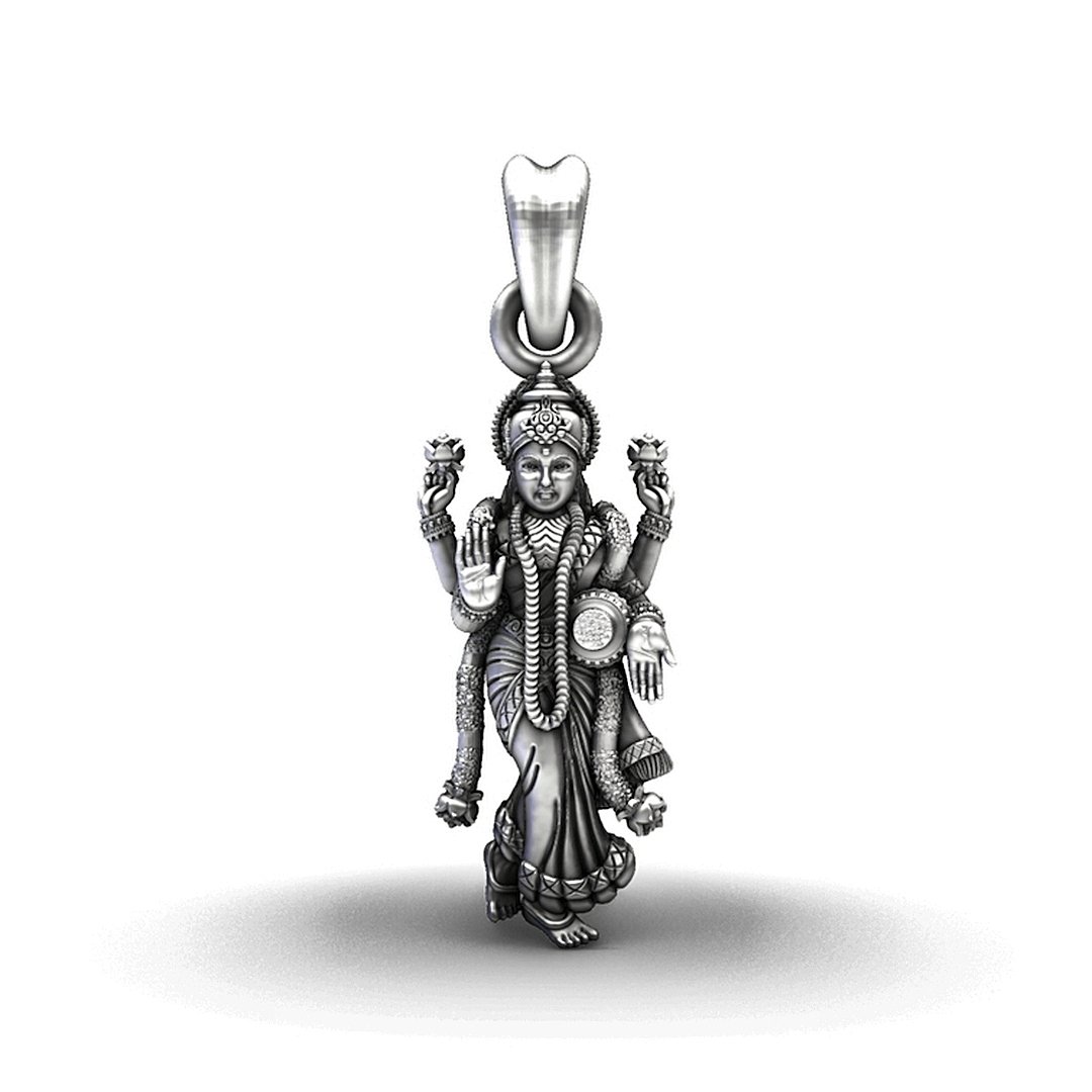 925 Sterling Silver Maa Lakshmi Pendant