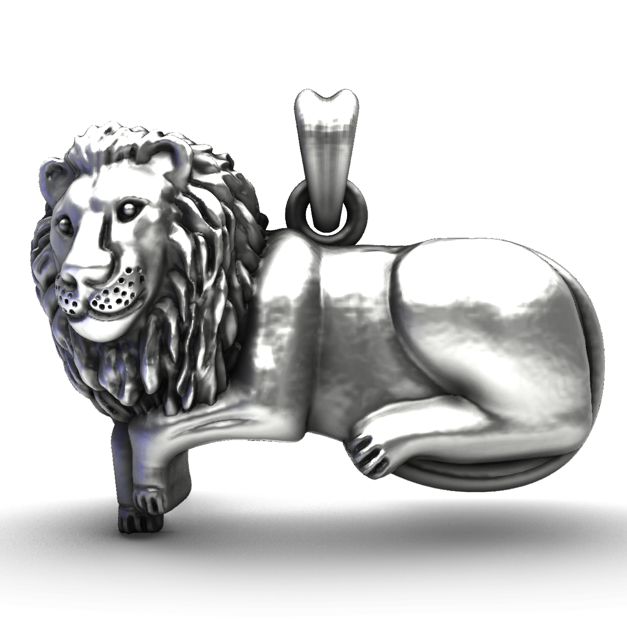 The Sovereign Lion Handcrafted 925 Silver Statement Pendant