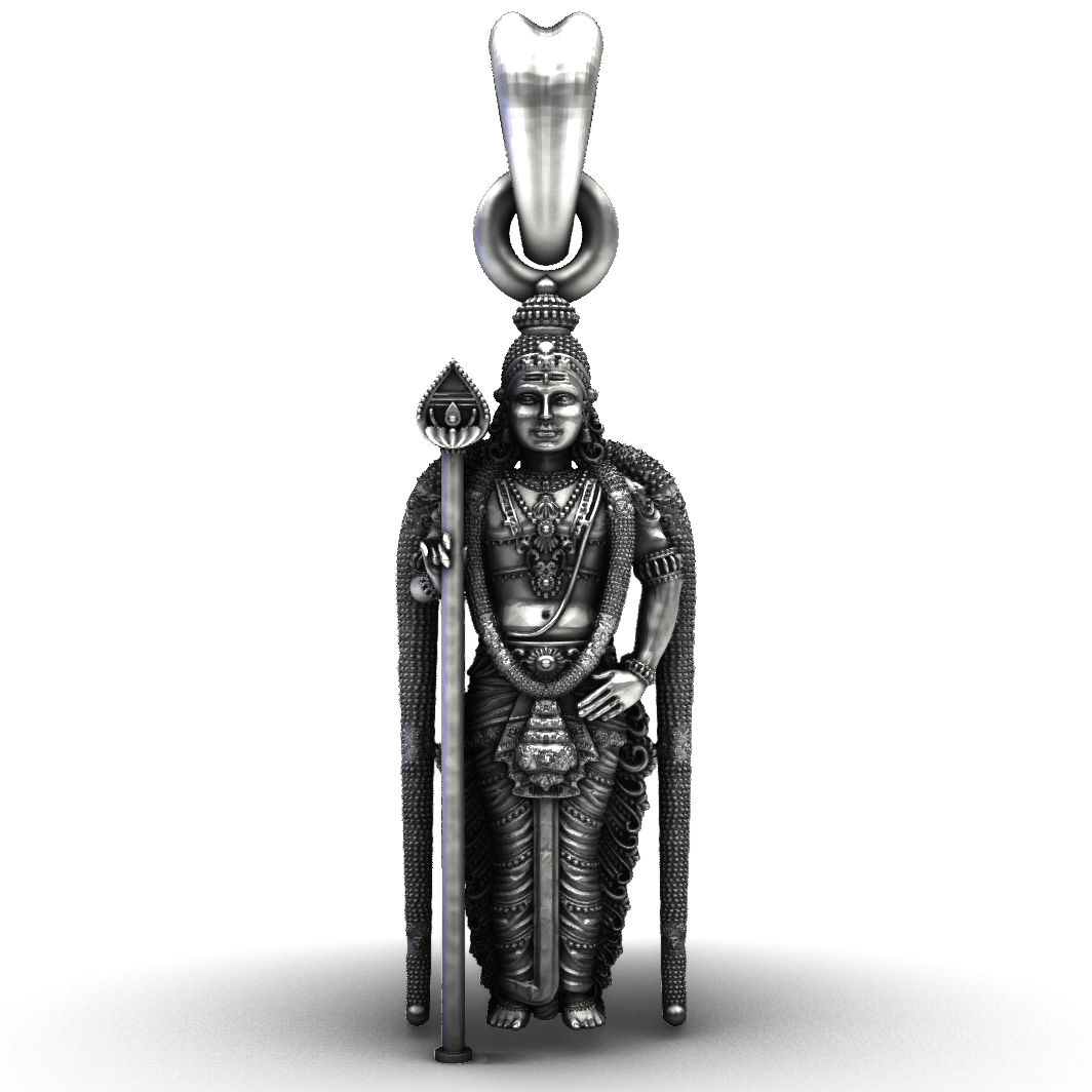 92.5 Silver Lord Murugan Statement Piece