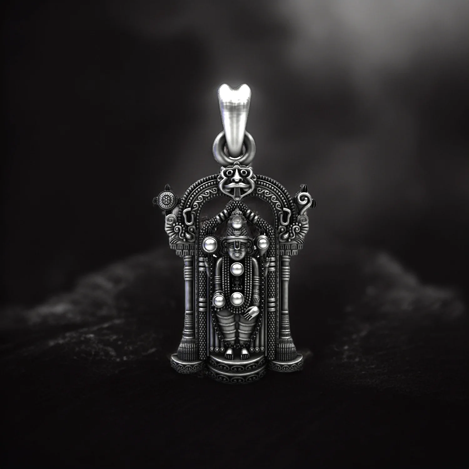 Handcrafted 925 Sterling Silver Venkateswara Pendant