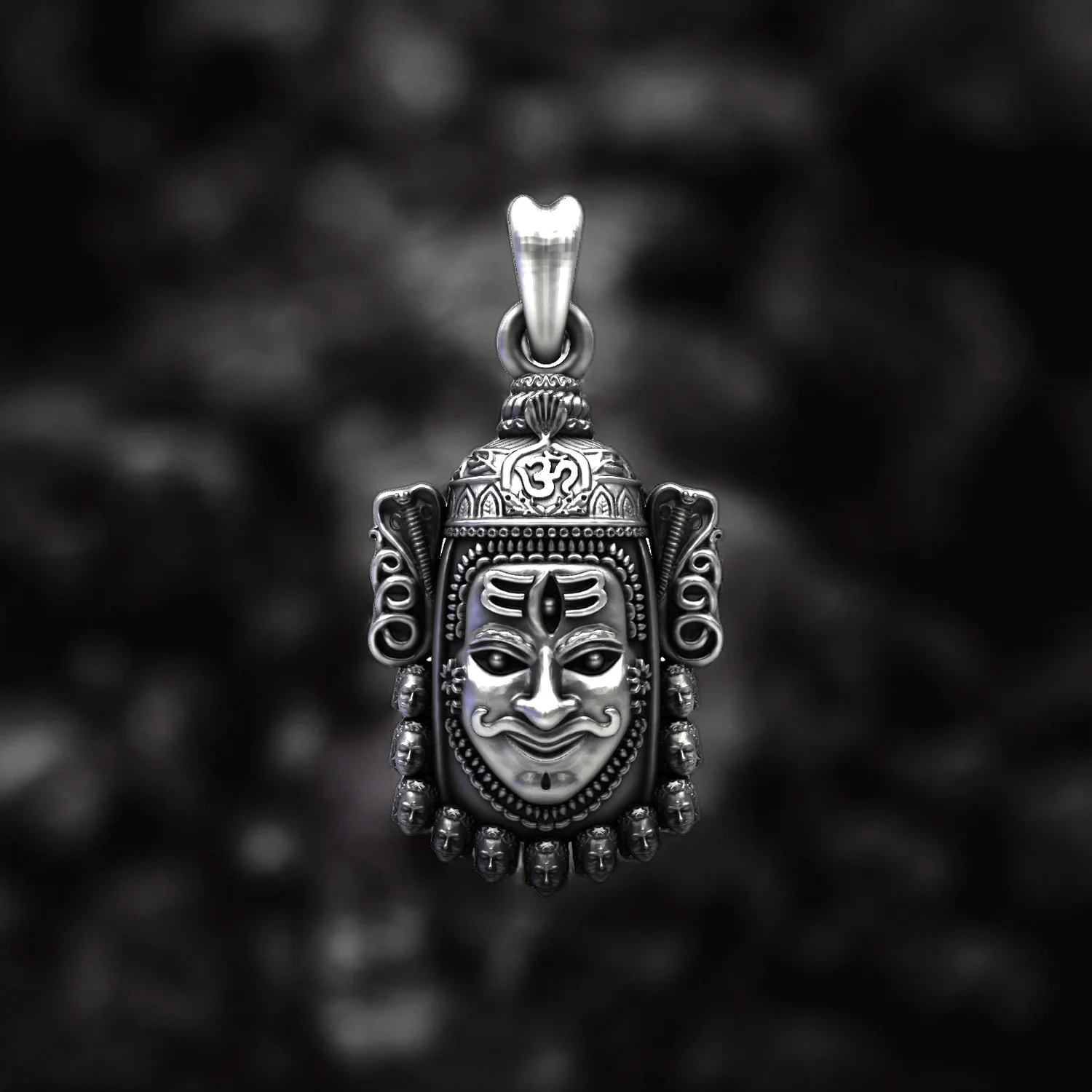 Lord Mahakal 925 Silver Spiritual Om Pendant