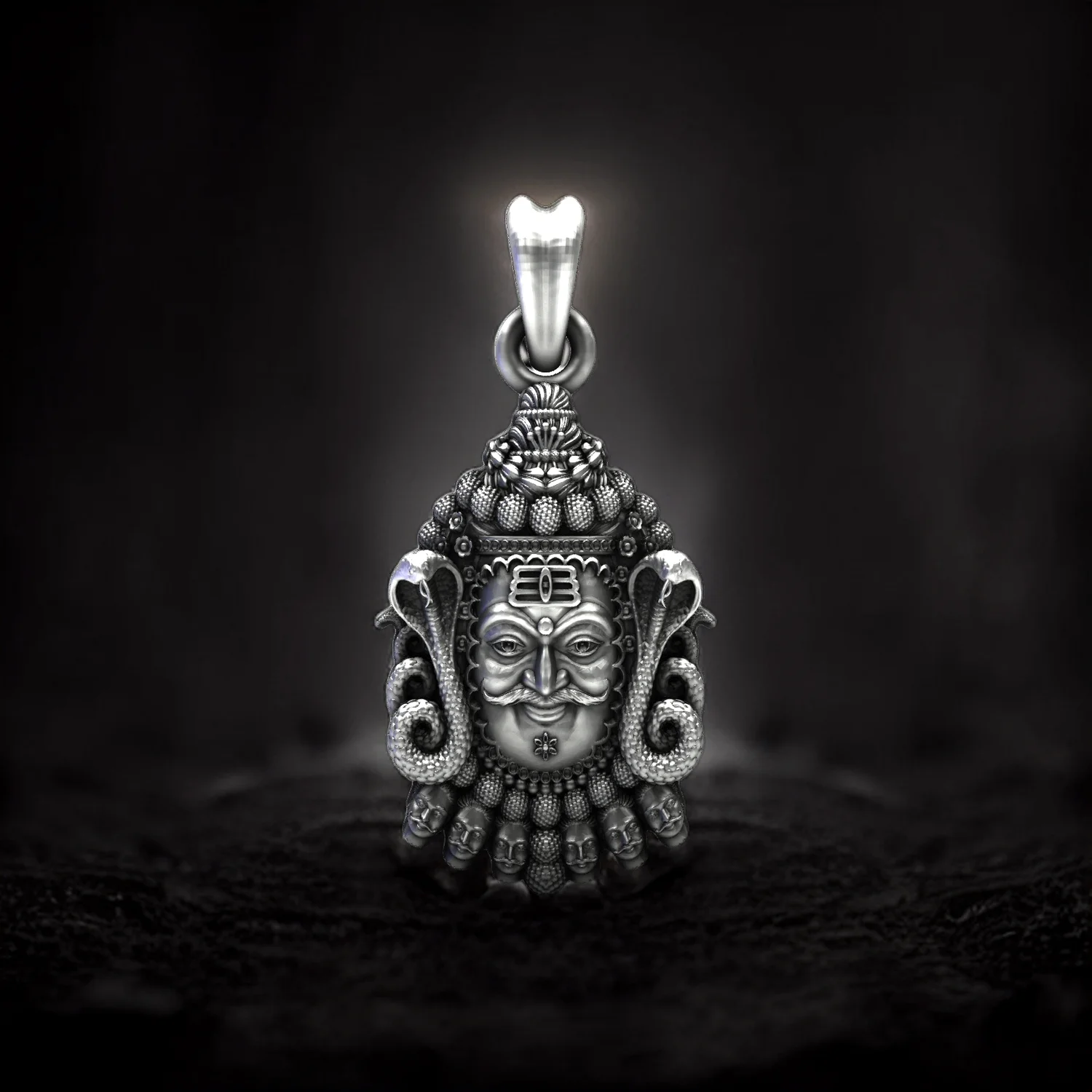 Mahakal Inspired 925 Silver Spiritual Pendant